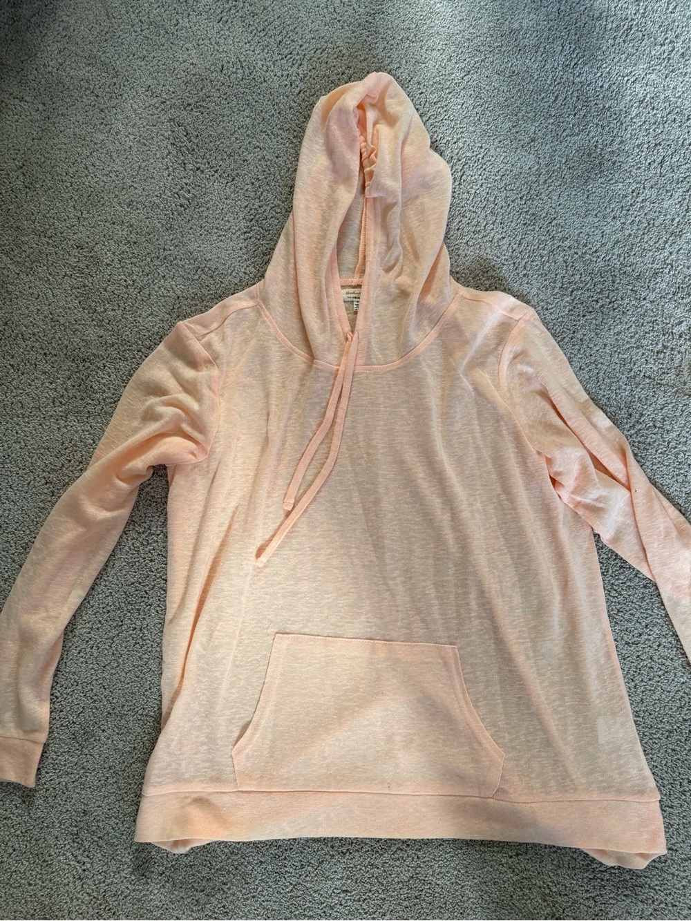 Weatherproof Peach Hooded Pullover Sweatshirt